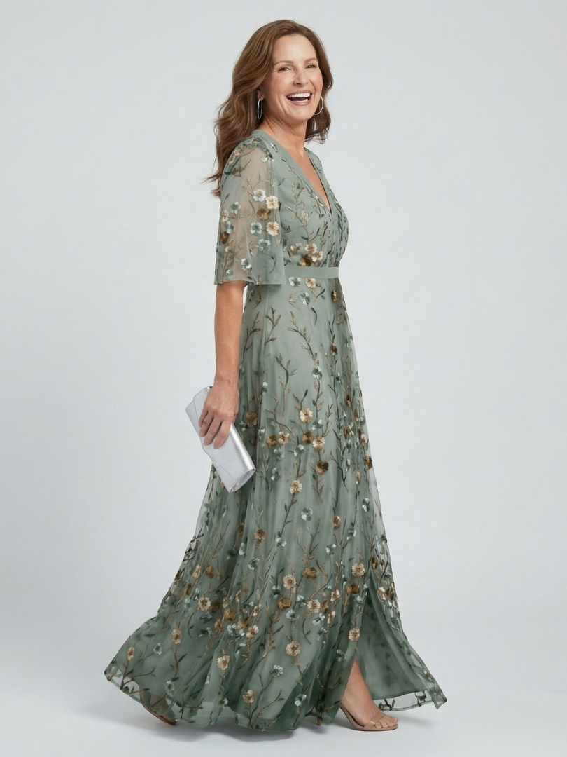 Valeria™ | Vestido maxi halter floral