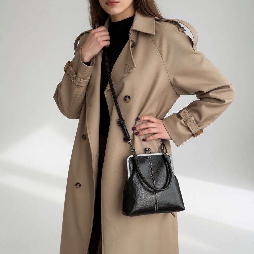 Honorine™ — Bolso retro de mano con cierre de clip elegancia parisina
