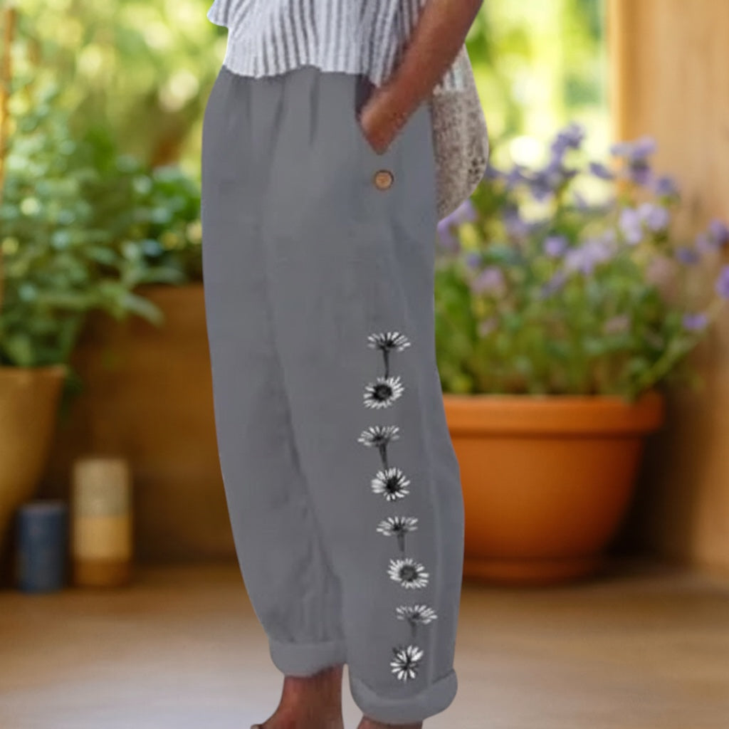 Flora™ | Pantalones holgados con estampado floral