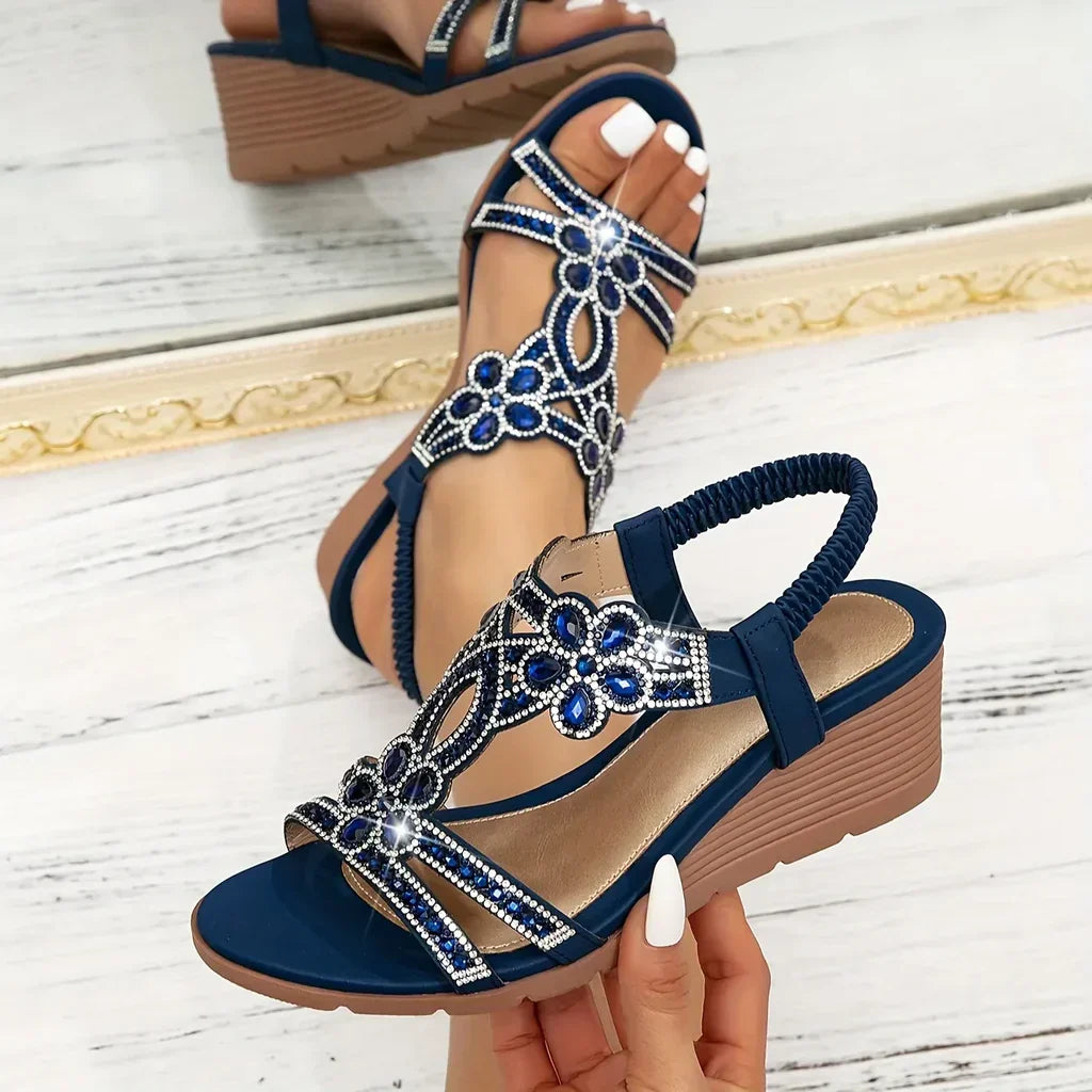 Ines | Sandalias Ergonómicas Elegantes con Detalles Decorativos