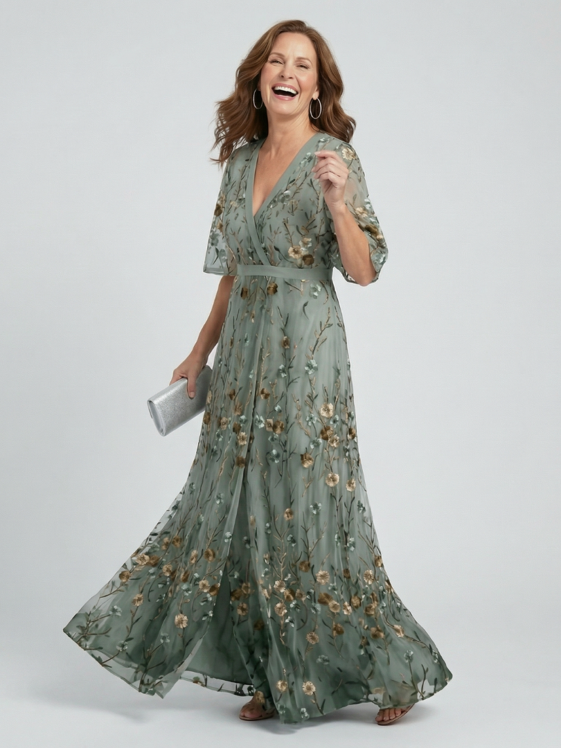 Valeria™ | Vestido maxi halter floral