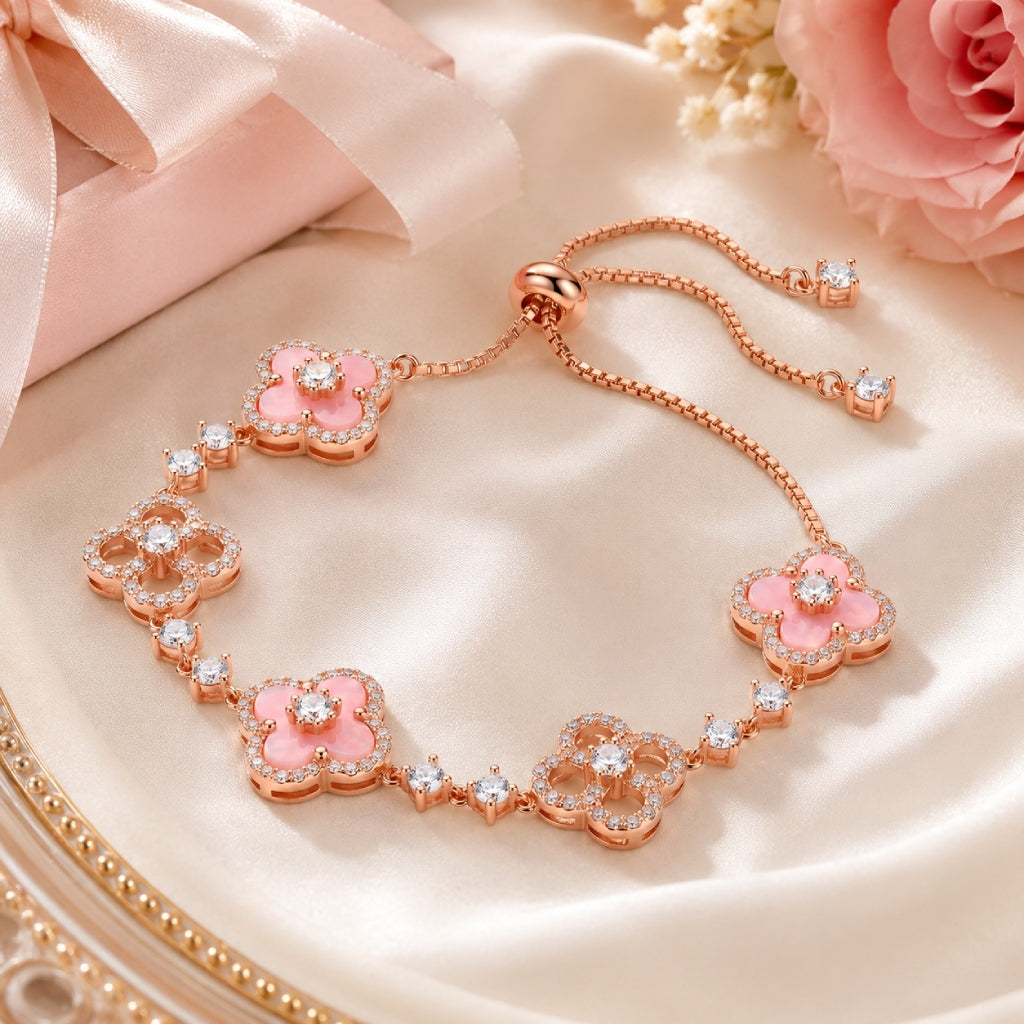 Rosalia | Pulsera Floral Rosa
