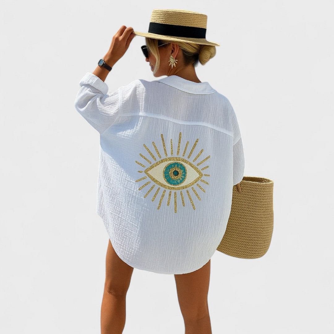 Irena - Blusa casual al estilo Ibiza