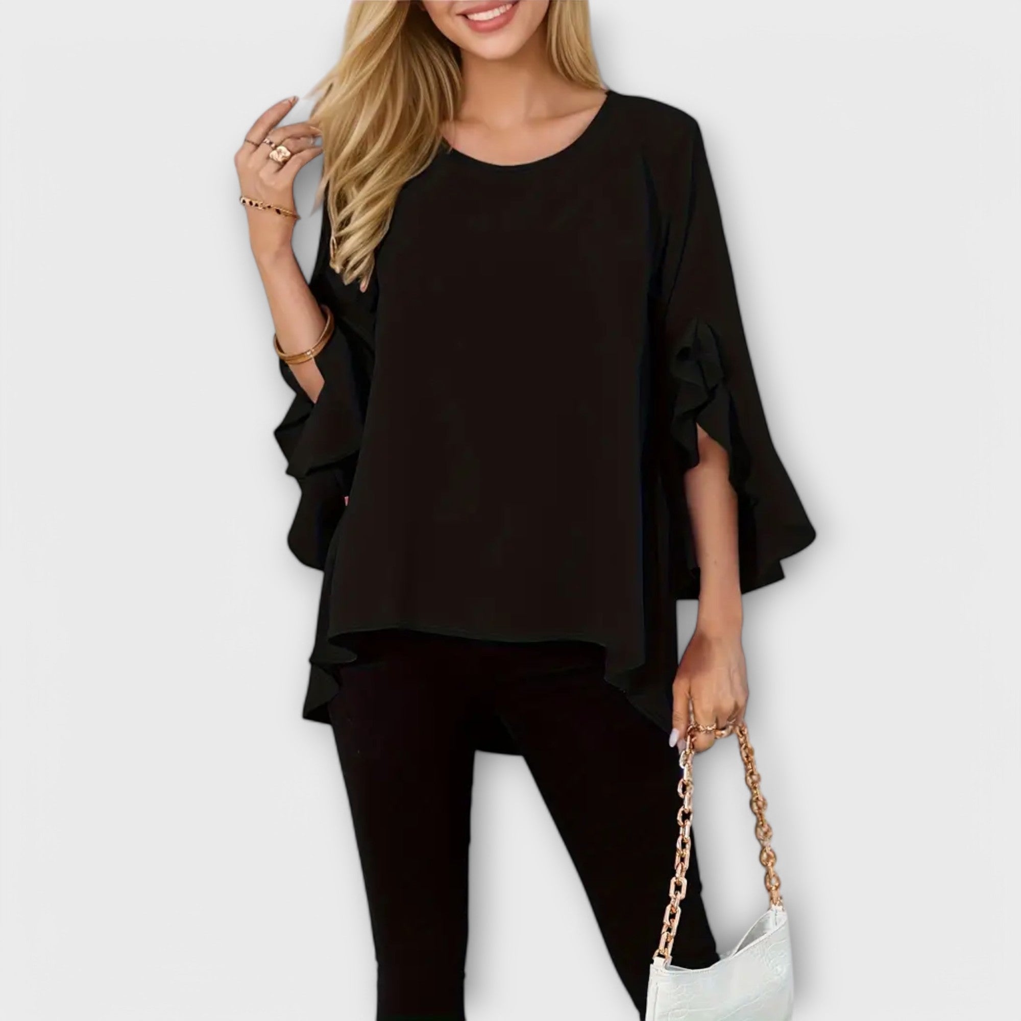 Aria | Blusa de Primavera Perfecta con Escote Redondo