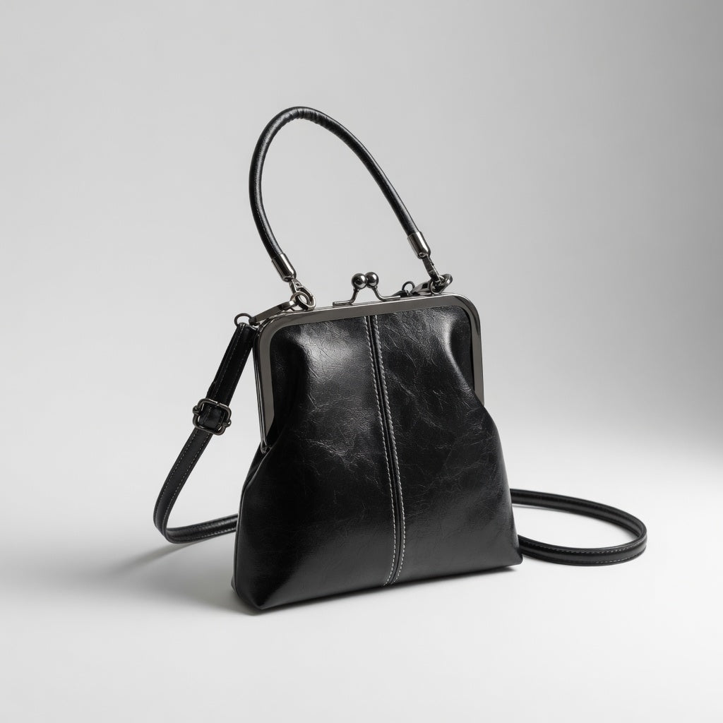 Honorine™ — Bolso retro de mano con cierre de clip elegancia parisina