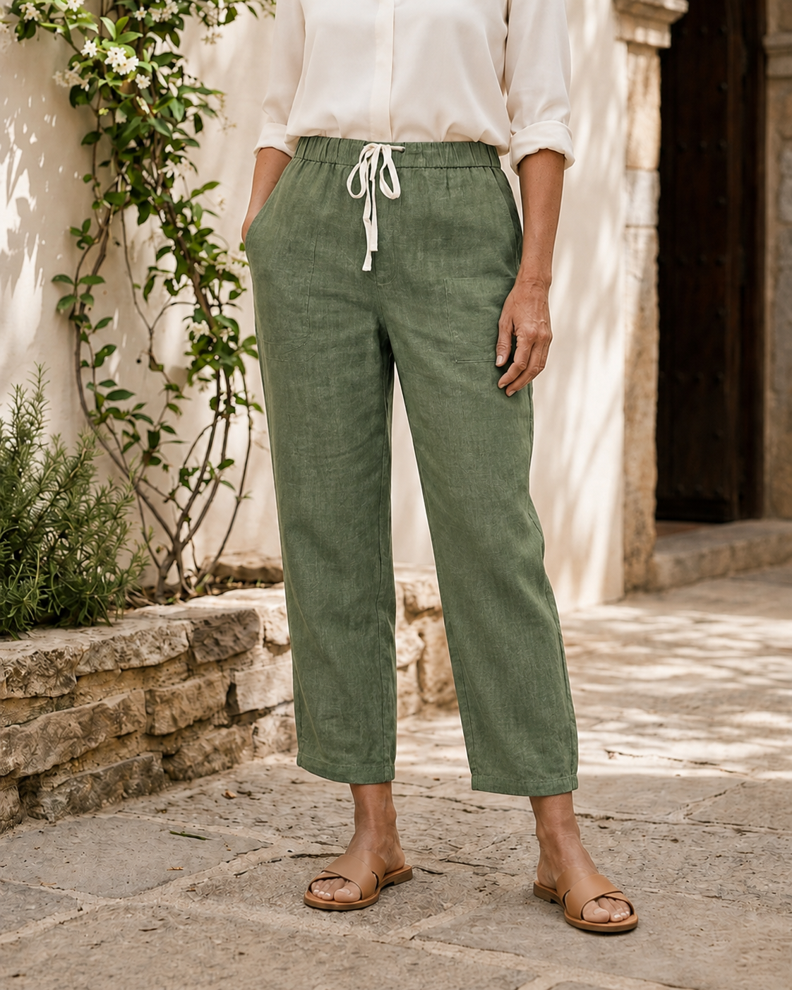 Noa™ | Pantalones de tiro alto hasta el tobillo