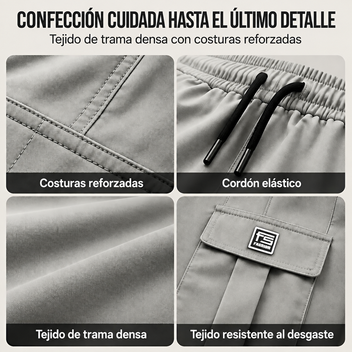 Pantalones Cargo para Hombre | Corte Relajado con Muchos Bolsillos | 1 + 1 GRATIS