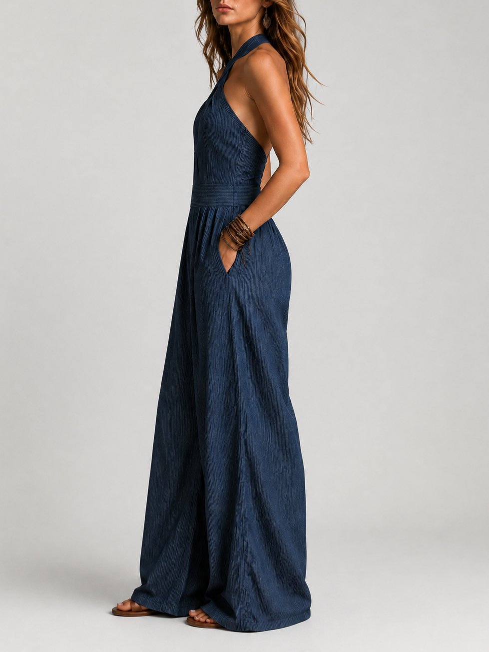 Bianca | Mono elegante con escote cruzado