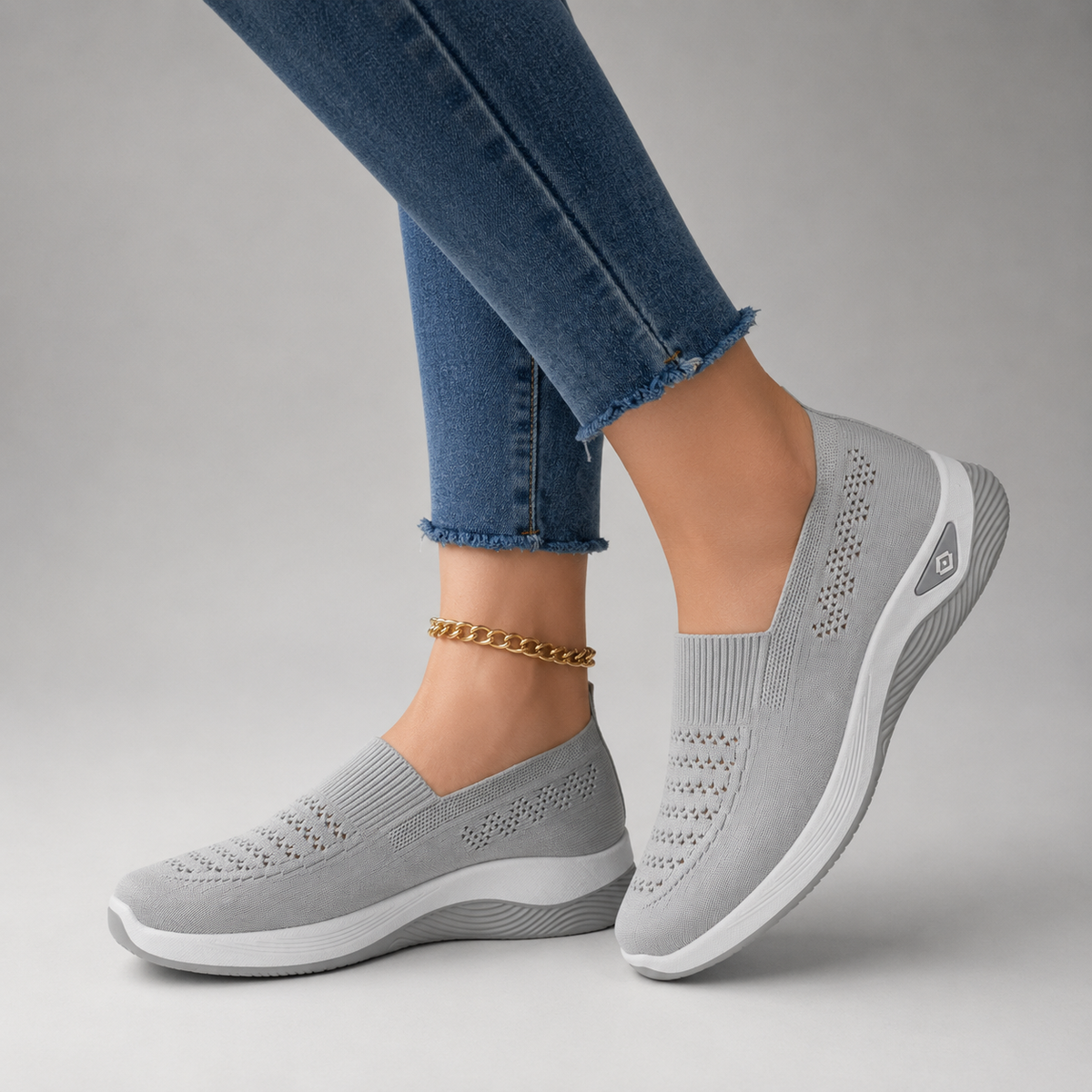 Inésine™ — Zapatilla slip-on ajouré ligera de confort natural diario
