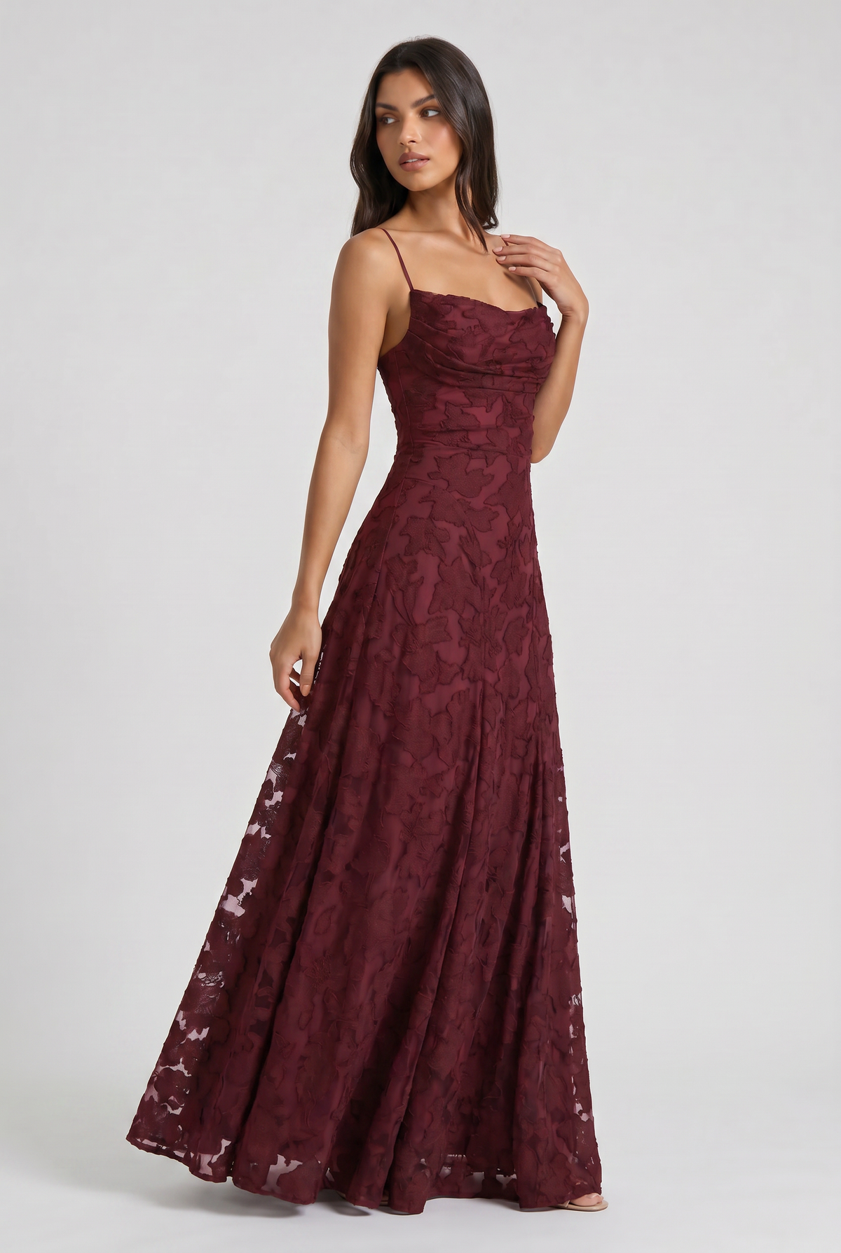 Raquel | Vestido Elegante Largo de Encaje