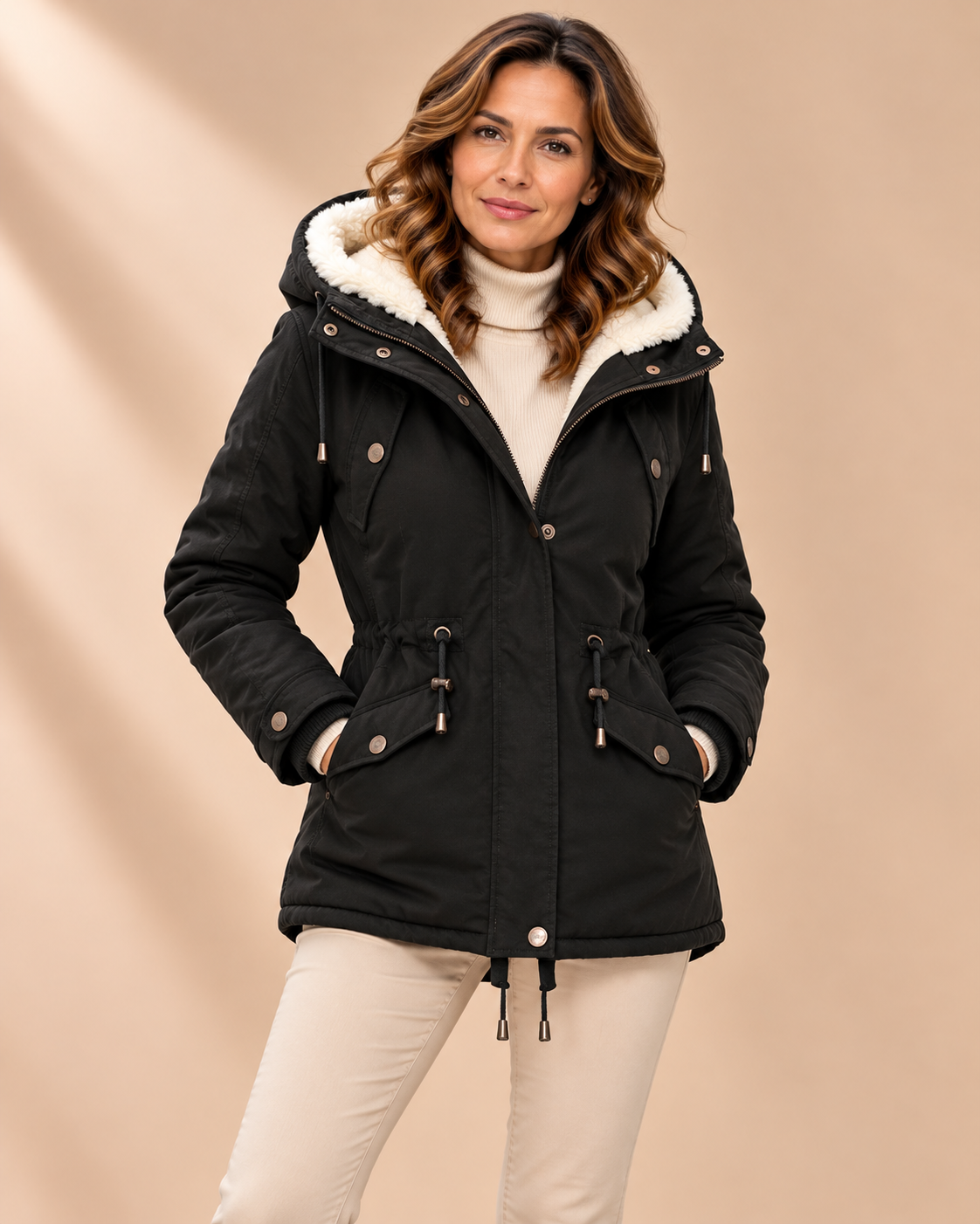 Marina | Chaqueta de Invierno Impermeable y Forrada