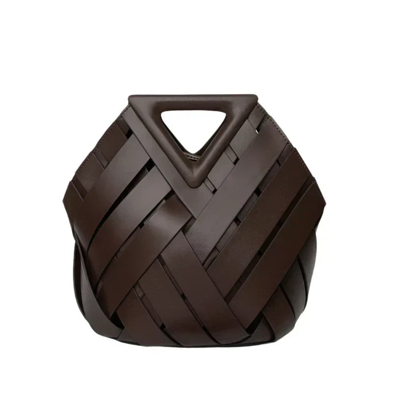Juliette™ — Bolsa trenzada elegante de cuero suave