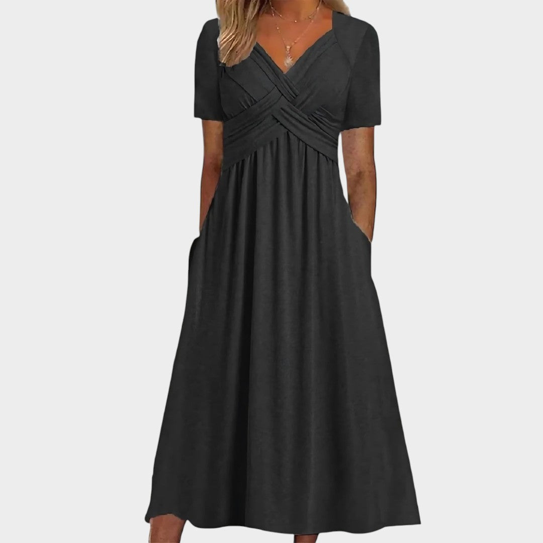 Isadora | Elegante vestido midi de corte A