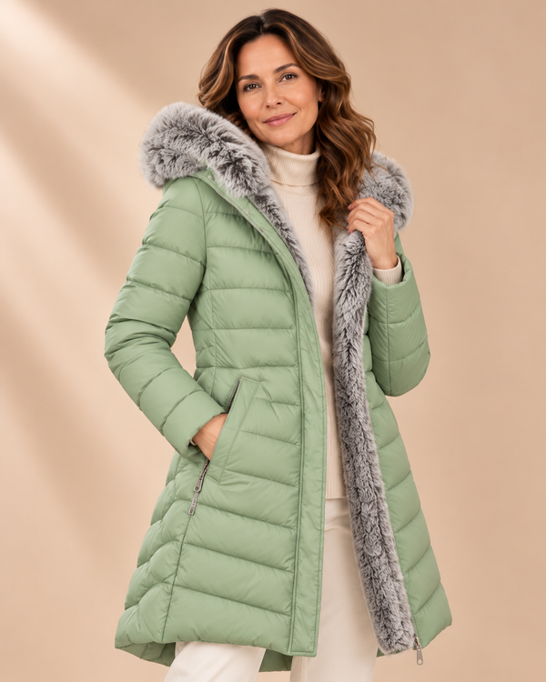 Paula | Abrigo Puffer con Capucha para Invierno