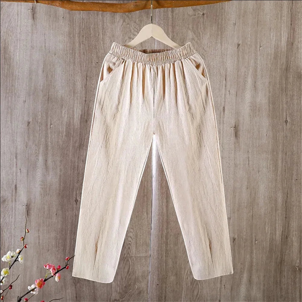 Harlow™ | Capri de lino de pierna ancha