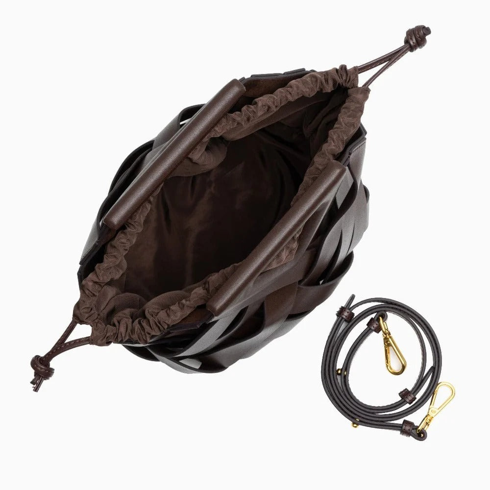 Juliette™ — Bolsa trenzada elegante de cuero suave