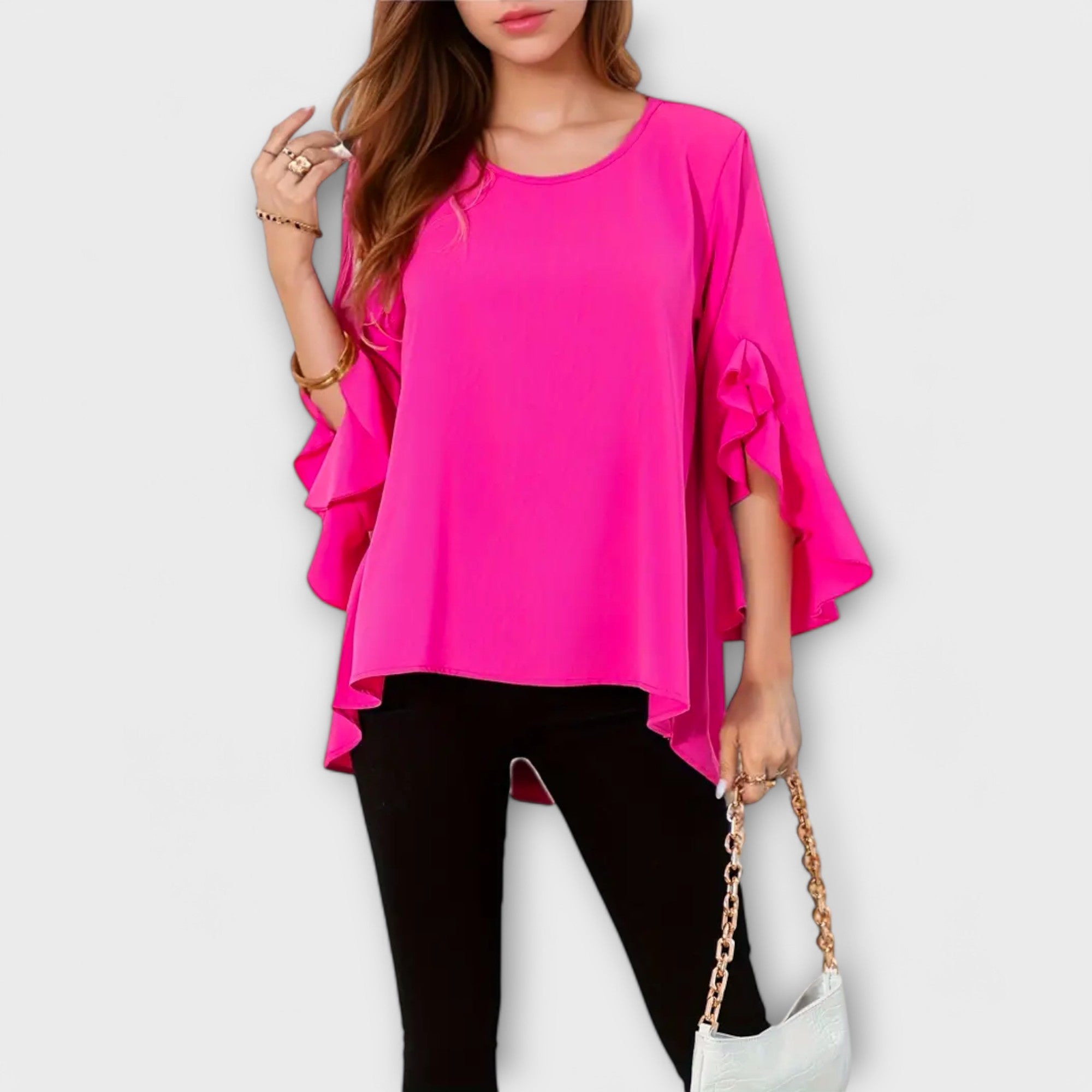 Aria | Blusa de Primavera Perfecta con Escote Redondo