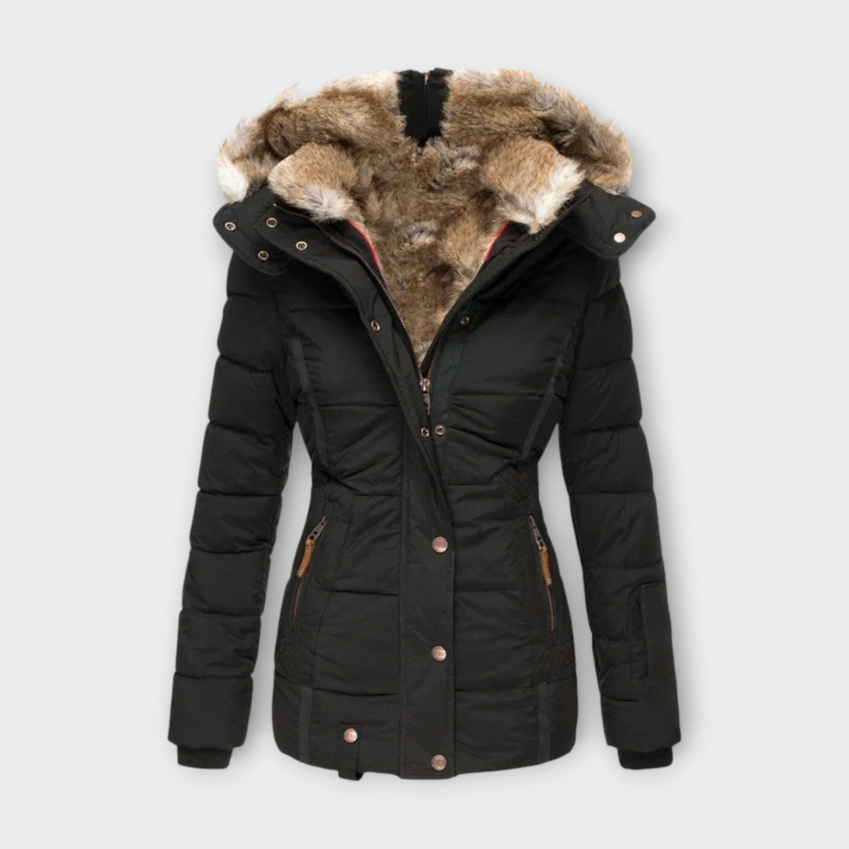 Emilia | Chaqueta Acogedora Forrada de Piel Sintética