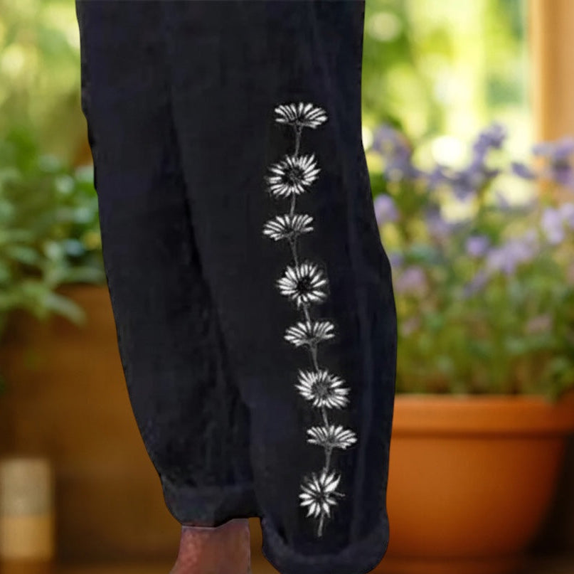 Flora™ | Pantalones holgados con estampado floral